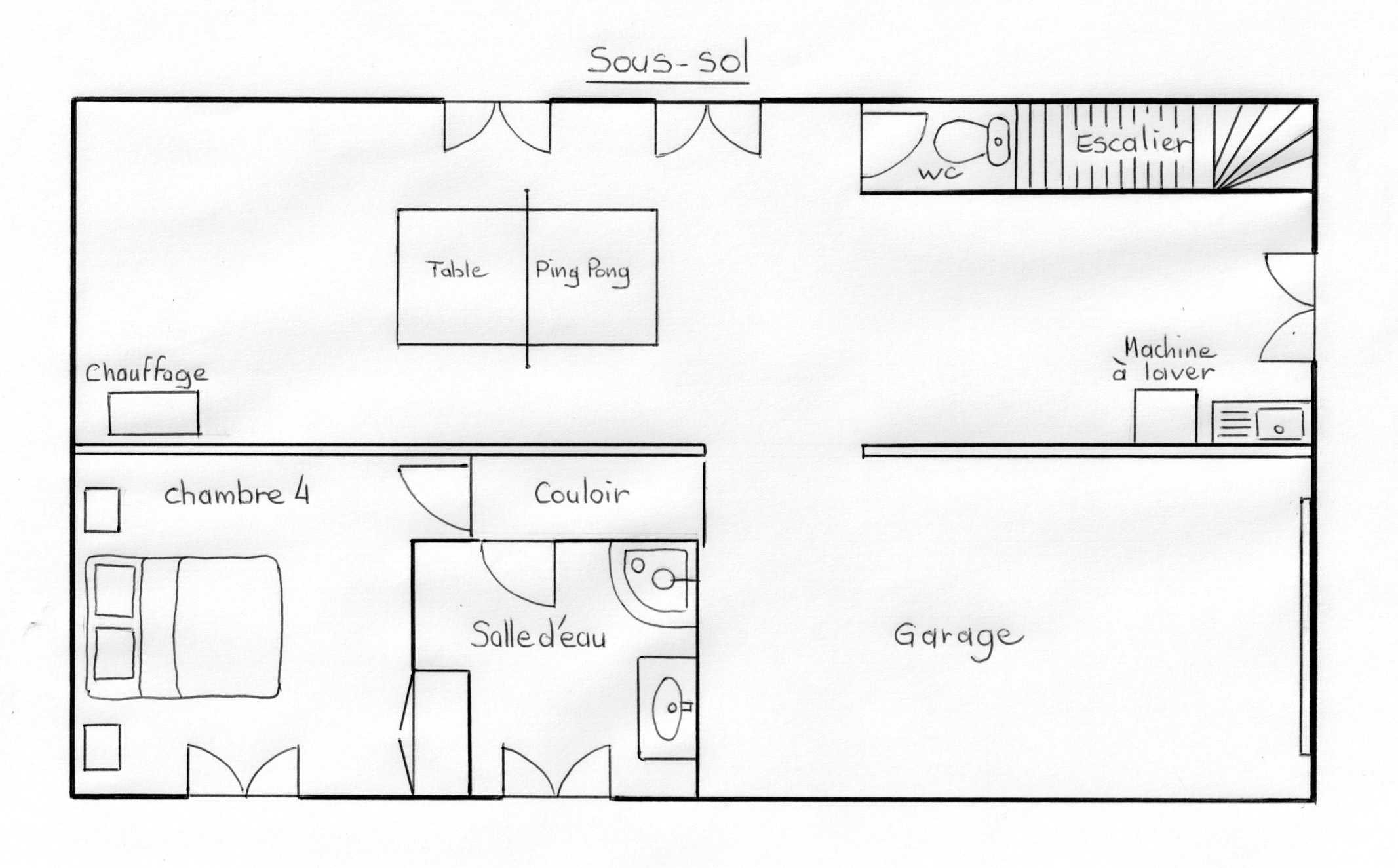 plan sous-sol